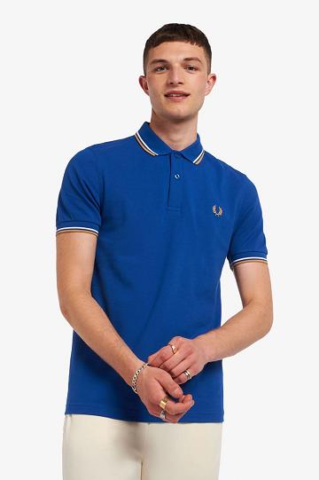 Pánské Polo Triko Fred Perry M3600 Blankyt | CZ 1622YXFU